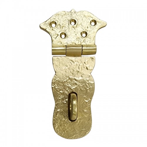 6 Inch Paran Heavy Duty Brass Safety Locking Hasp and Staple 